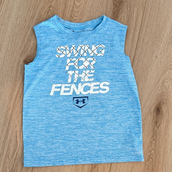 Under Armour Kids Light Blue Tank Top - Picture 1 of 1